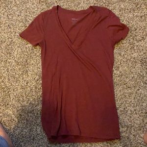 Dark red size large from wet seal vneck
